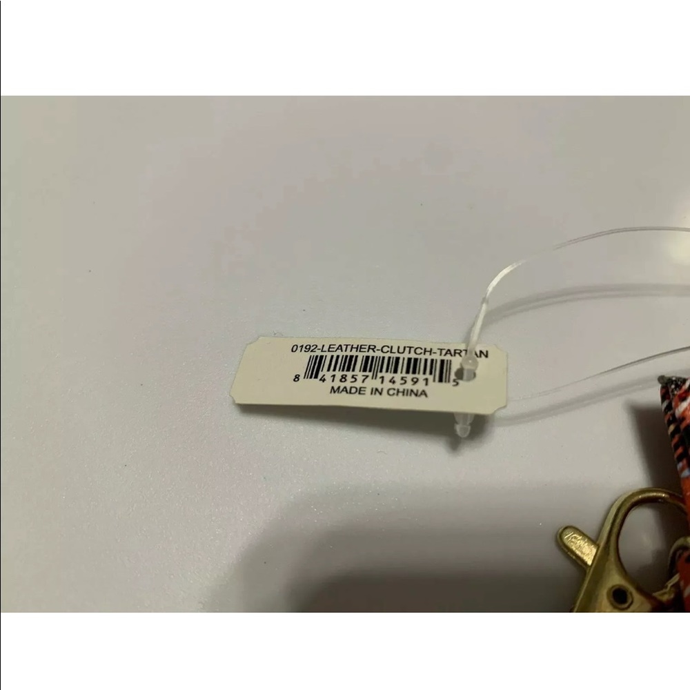 Simply Southern Leather Zip Clutch Tartan Plaid - Picture 6 of 7